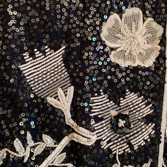 Escada 💯Silk All Sequin Stunning Fully Silk Lined Blazer Made in Germany - Picture 13 of 16